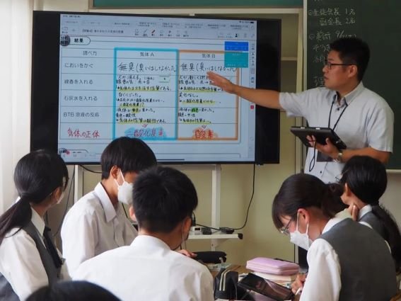 白鴎大学足利中学校、協働学習促進へタブレット授業支援アプリ導入