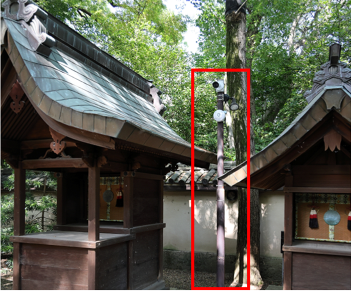 杭全神社、AIカメラで防犯体制を刷新　文化財保護と夜間対応の負担を軽減